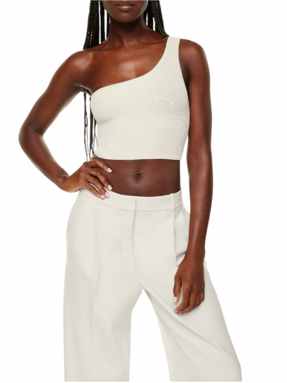 BABATON Sculpt Knit One-Shoulder Tank Size Small